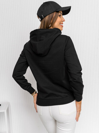 Women's Printed Hoodie Black Bolf 5194