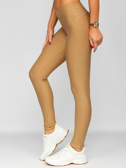 Women's Push Up Leggings Brown Bolf J50718