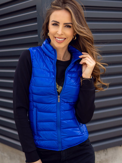 Women's Quilted Gilet Blue Bolf R0107AA