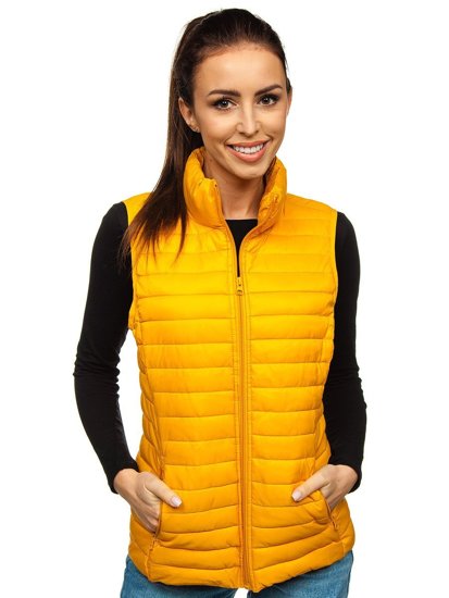 Women's Quilted Gilet Camel Bolf 20314