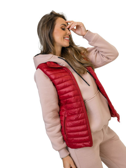 Women's Quilted Gilet Claret Bolf 5M702