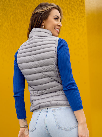 Women's Quilted Gilet Grey Bolf B2705