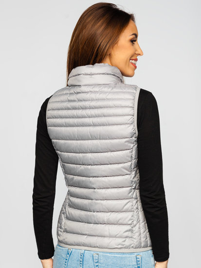 Women's Quilted Gilet Grey Bolf B2705