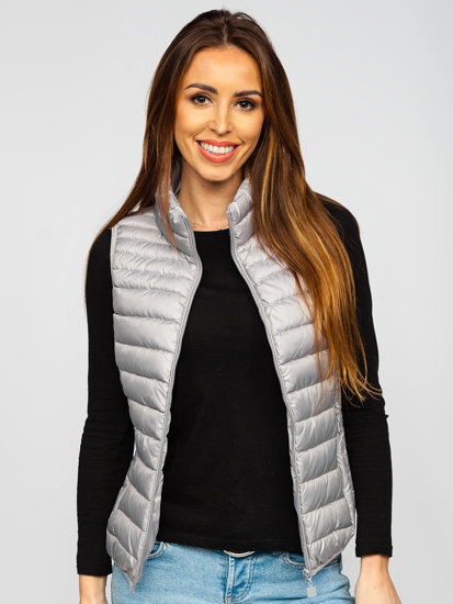 Women's Quilted Gilet Grey Bolf B2705