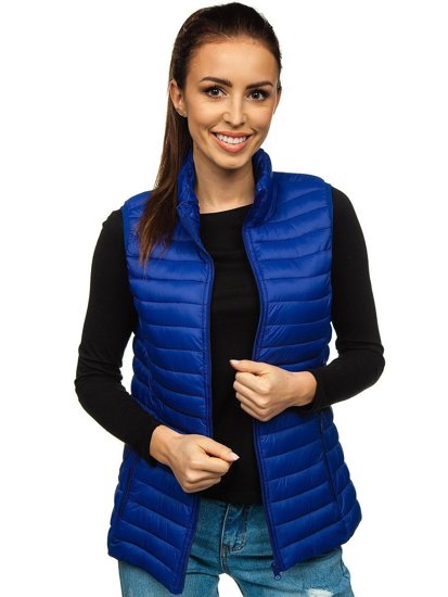 Women's Quilted Gilet Navy Blue Bolf 20314