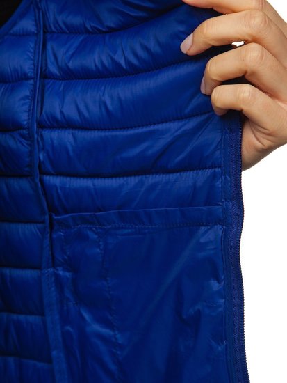 Women's Quilted Gilet Navy Blue Bolf 20314