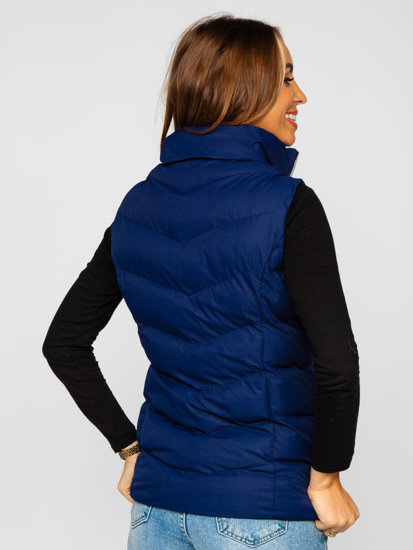 Women's Quilted Gilet Navy Blue Bolf 5M719