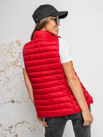 Women's Quilted Gilet Red Bolf 16M9155