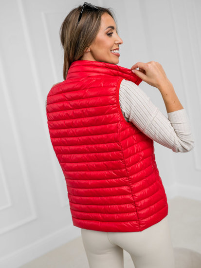 Women's Quilted Gilet Red Bolf 5M702