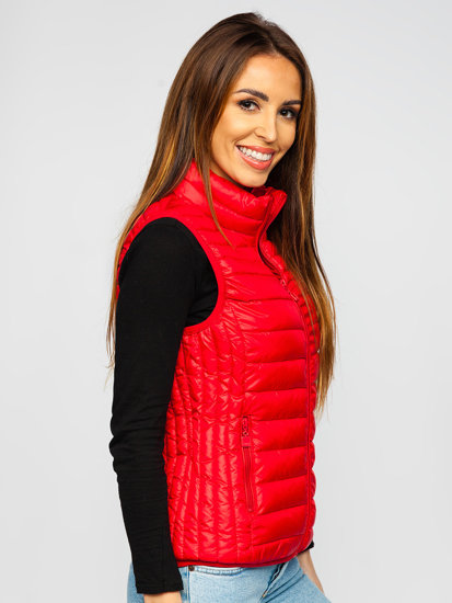 Women's Quilted Gilet Red Bolf B2705