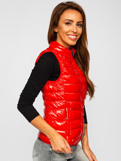 Women's Quilted Gilet Red Bolf R0107A