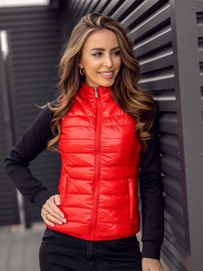 Women's Quilted Gilet Red Bolf R0107AA
