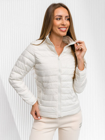 Women's Quilted Lightweight Jacket Beige Bolf 1141