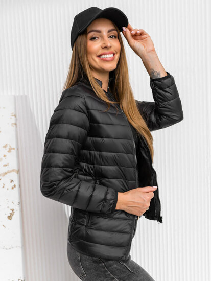 Women's Quilted Lightweight Jacket Black Bolf 1141