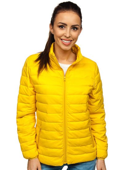 Women's Quilted Lightweight Jacket Light Yellow Bolf 20311