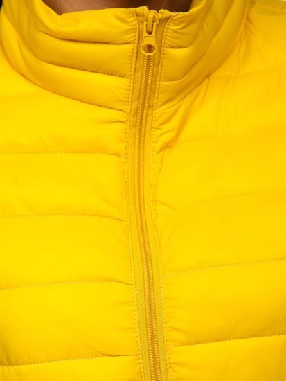 Women's Quilted Lightweight Jacket Light Yellow Bolf 20311