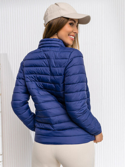 Women's Quilted Lightweight Jacket Navy Blue Bolf 1141