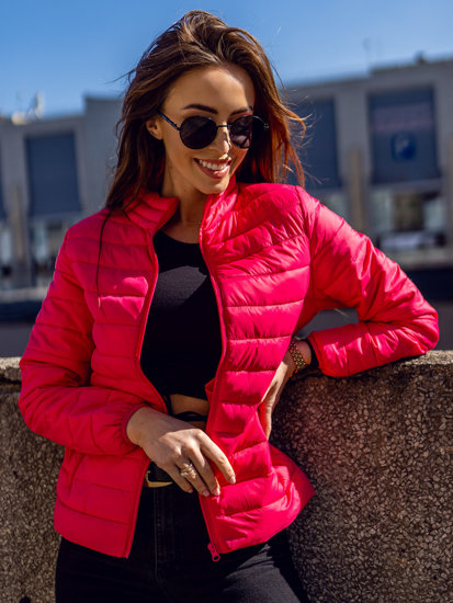 Women's Quilted Lightweight Jacket Pink Bolf 20311