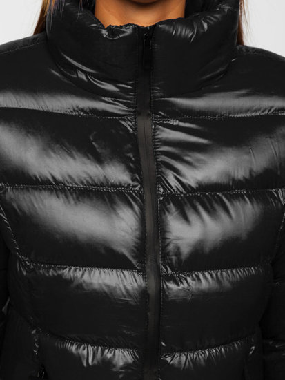 Women's Quilted Winter Jacket Black Bolf 23061