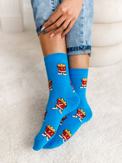 Women's Socks Blue Bolf WQ7625-1