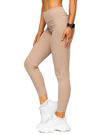 Women's Striped Leggings Cappuccino Bolf 020