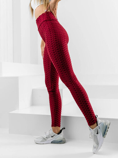 Women's Striped Leggings Claret Bolf HL157