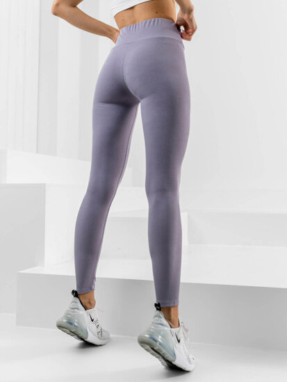 Women's Striped Leggings Violet Bolf 10376