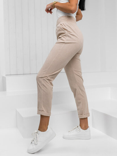 Women’s Striped Pants Beige Bolf W7856