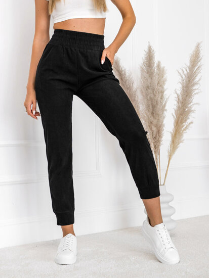 Women’s Striped Sweatpants Black Bolf W7855