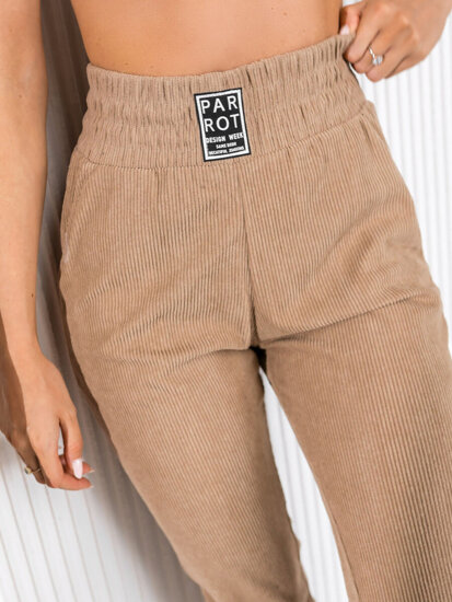 Women’s Striped Sweatpants Brown Bolf W7858