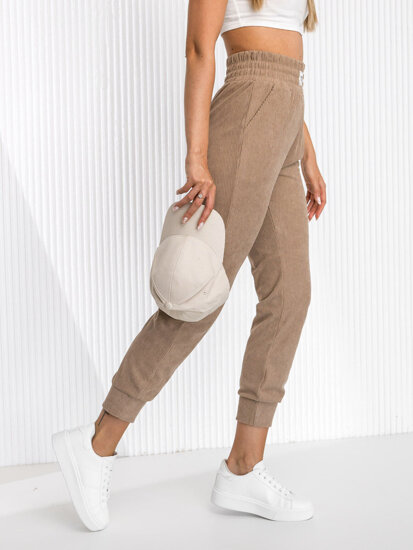 Women’s Striped Sweatpants Brown Bolf W7863