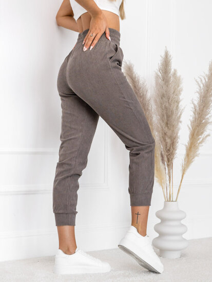 Women’s Striped Sweatpants Grey Bolf W7855