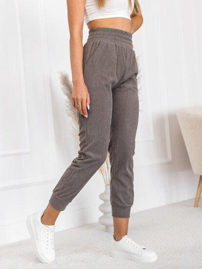 Women’s Striped Sweatpants Grey Bolf W7855