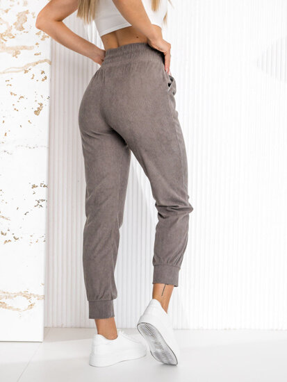 Women’s Striped Sweatpants Grey Bolf W7858