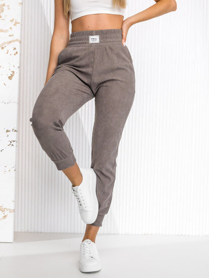 Women’s Striped Sweatpants Grey Bolf W7863