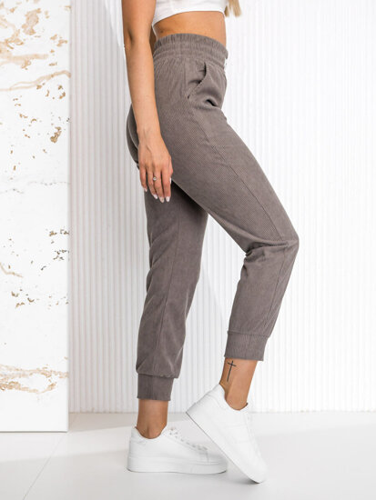 Women’s Striped Sweatpants Grey Bolf W7863