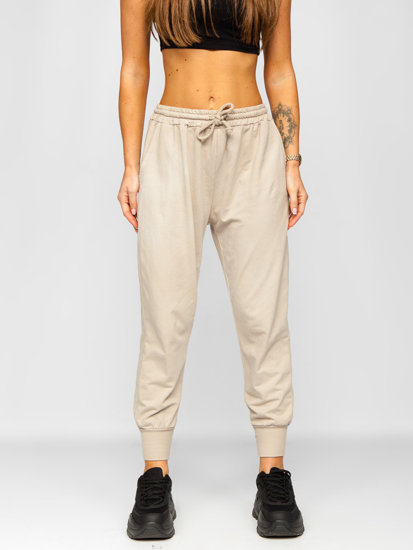 Women's Sweatpants Beige Bolf 0011