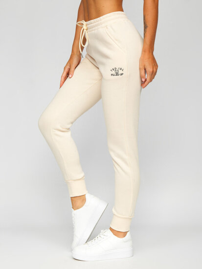 Women's Sweatpants Beige Bolf F23350