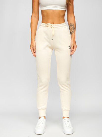 Women's Sweatpants Beige Bolf F23350