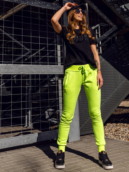 Women's Sweatpants Green-Neon Bolf CK-01B