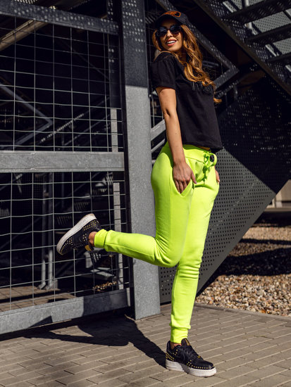 Women's Sweatpants Green-Neon Bolf CK-01B