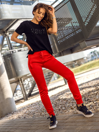 Women's Sweatpants Light Red Bolf CK-01B