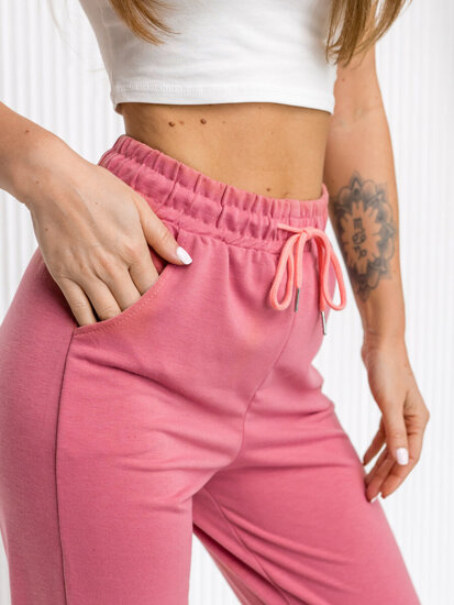 Women's Sweatpants Pink Bolf YY27NM