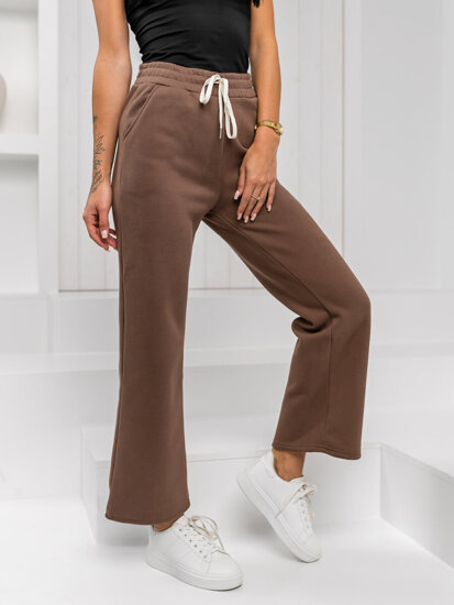 Women’s Sweatpants Wide Leg Chocolate Bolf W5213