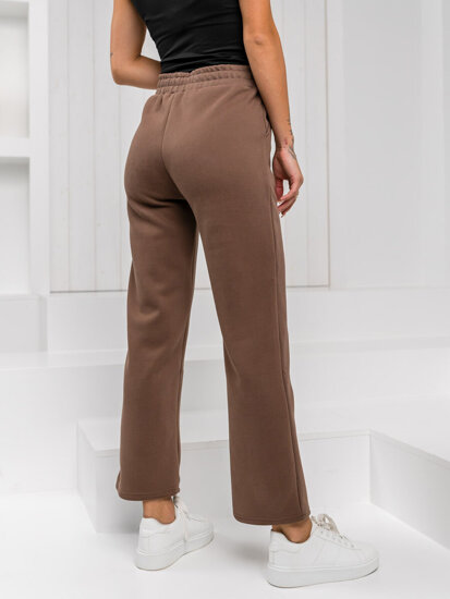 Women’s Sweatpants Wide Leg Chocolate Bolf W5213