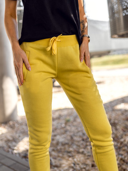 Women's Sweatpants Yellow Bolf CK-01-28B