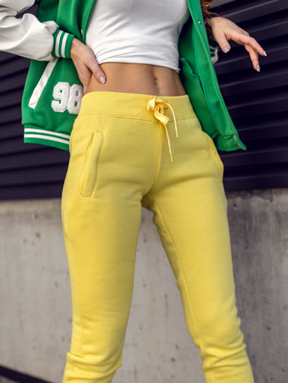 Women's Sweatpants Yellow Bolf CK-01-33B