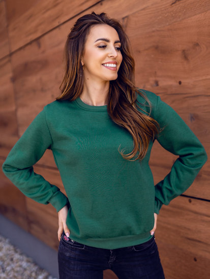 Women's Sweatshirt Green Bolf W01