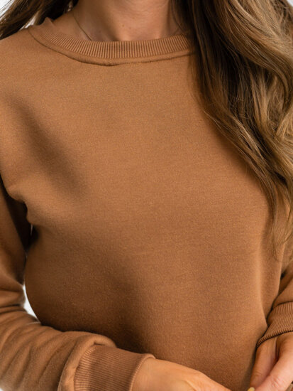 Women's Sweatshirt Light Brown Bolf W01