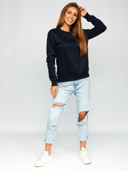 Women's Sweatshirt Navy Blue Bolf W01